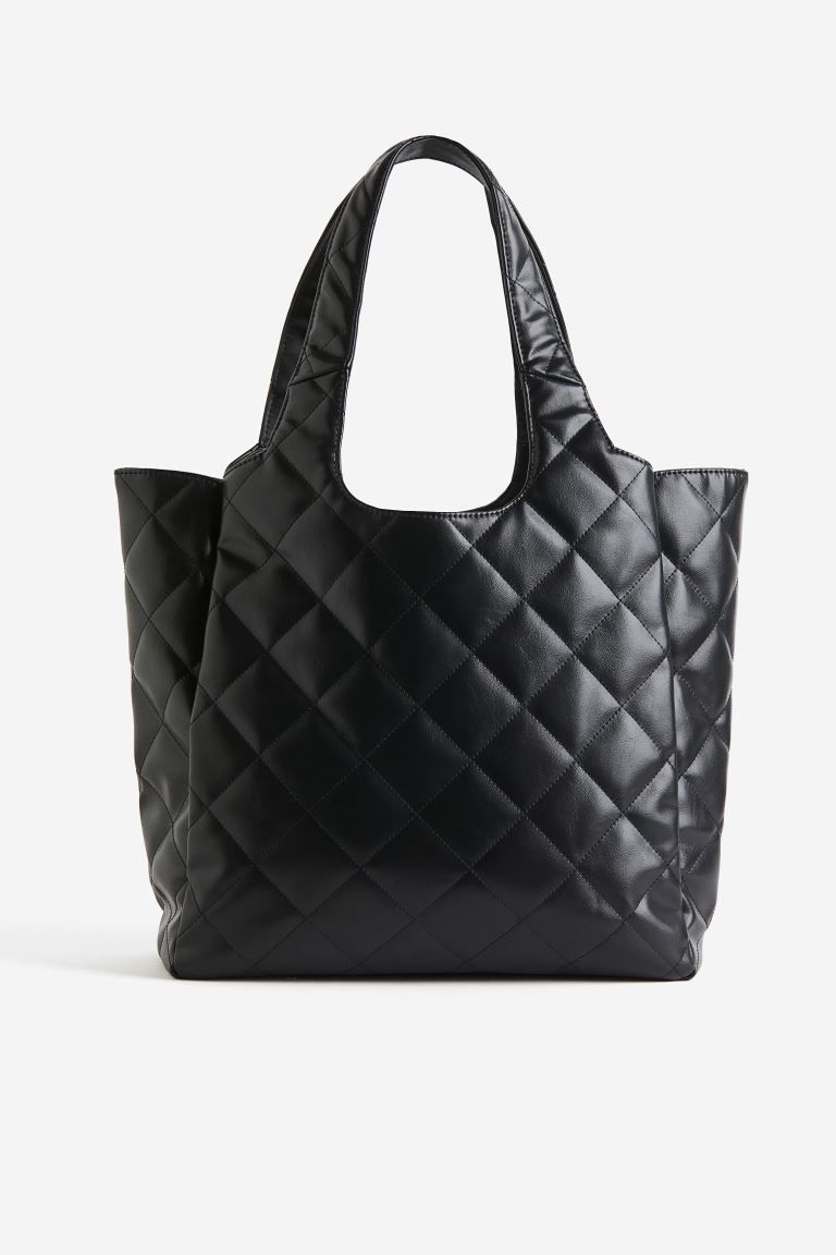 Quilted Shopper - Black - Ladies | H&M US | H&M (US + CA)