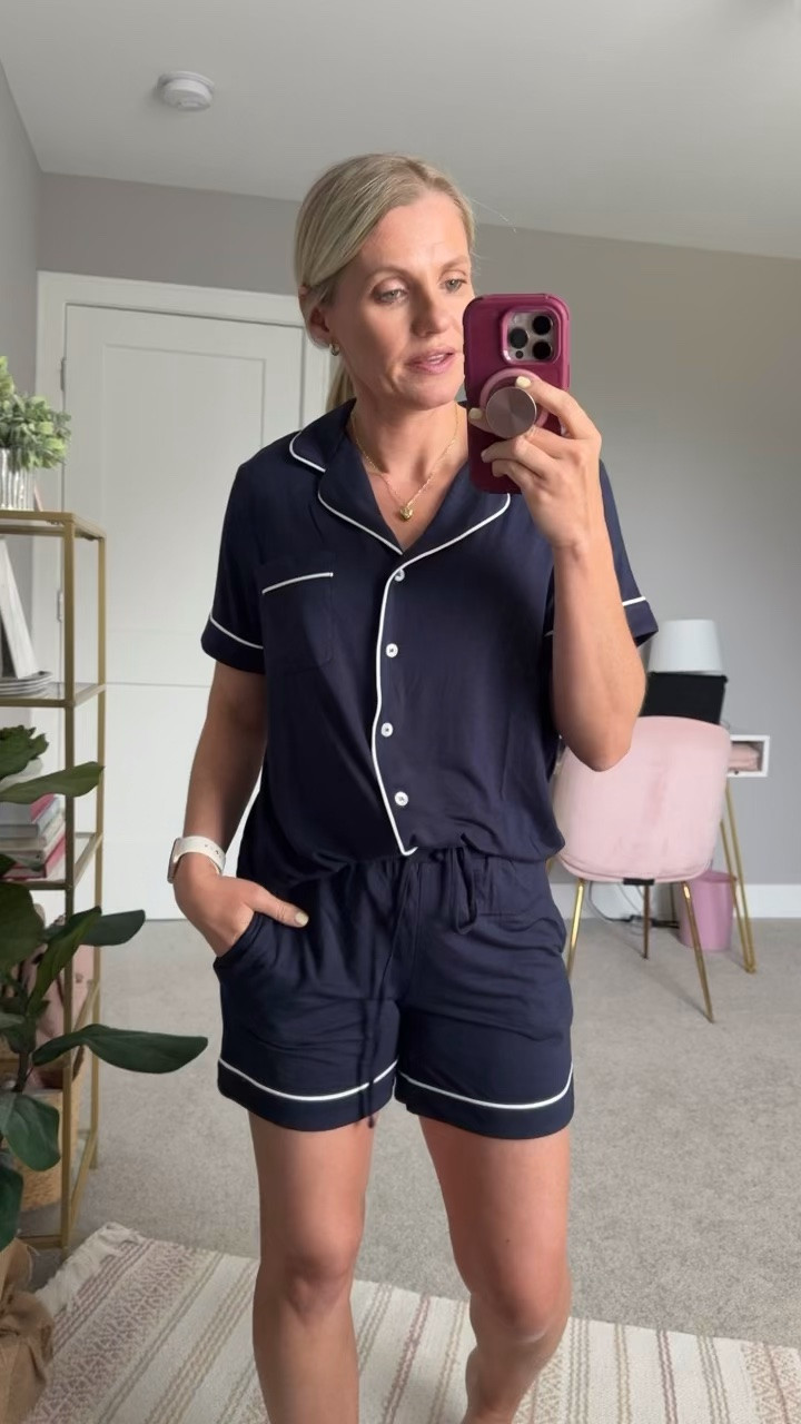 I’m trying out this bamboo jersey pajama set from @Quince. So far I really love the fit and feel of material. I’m wearing an xsmall!

#LTKootd #LTKPetite #LTKOver40