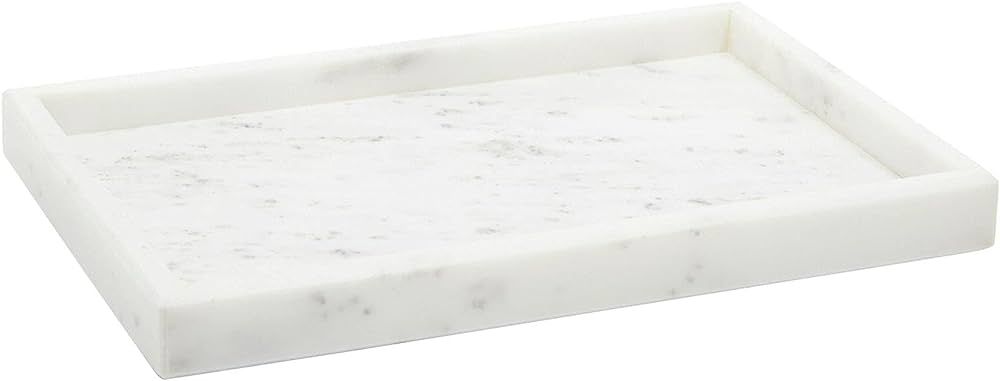 Juvale Large Marble Vanity Tray for Jewelry, Cosmetics, Candles, Lotion, Shampoo, and Perfume, fo... | Amazon (US)