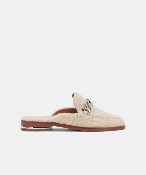 PELA FLATS IN NATURAL PLUSH | DolceVita.com