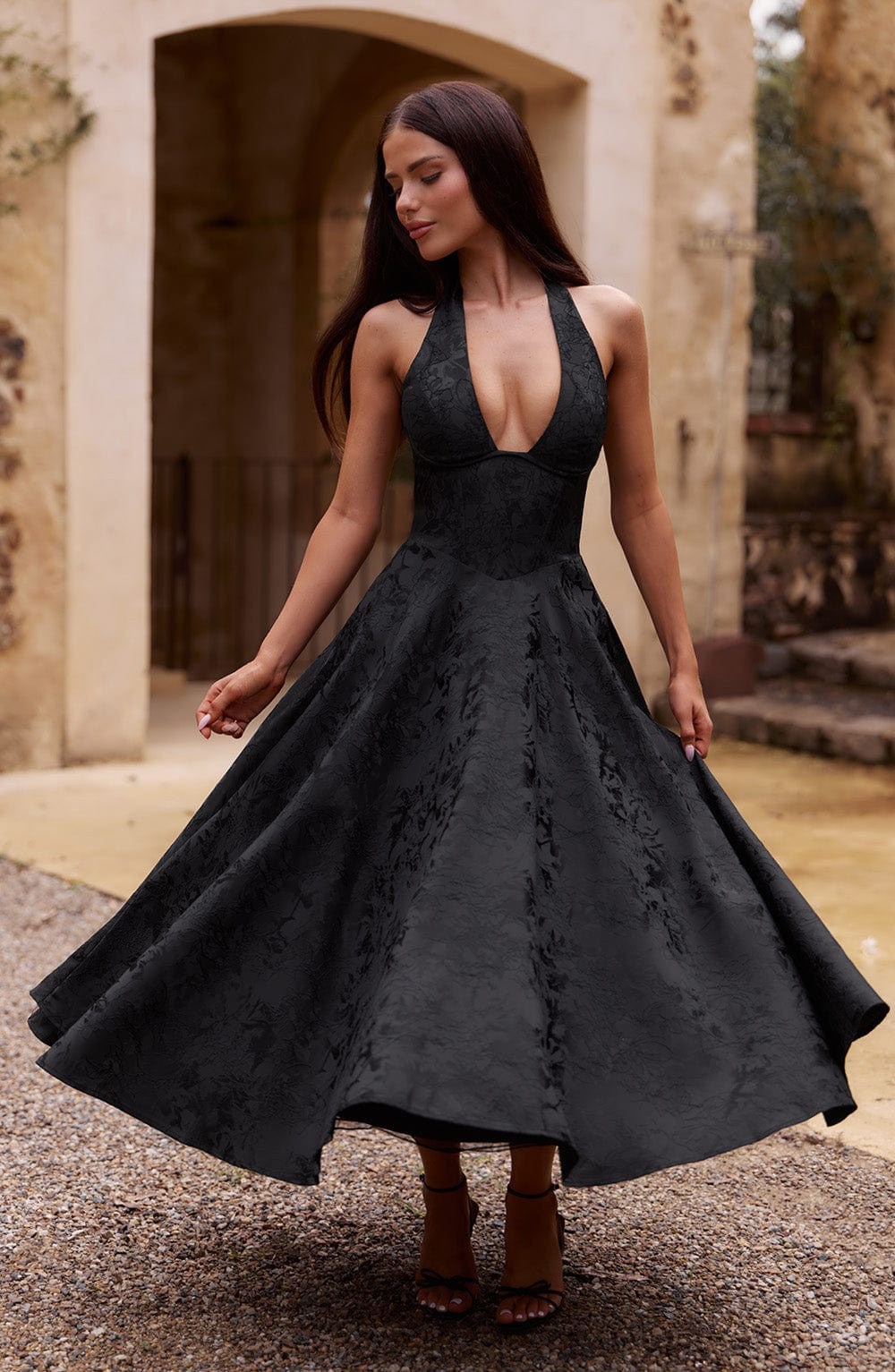 Effie Midi Dress - Black | Babyboo (global)