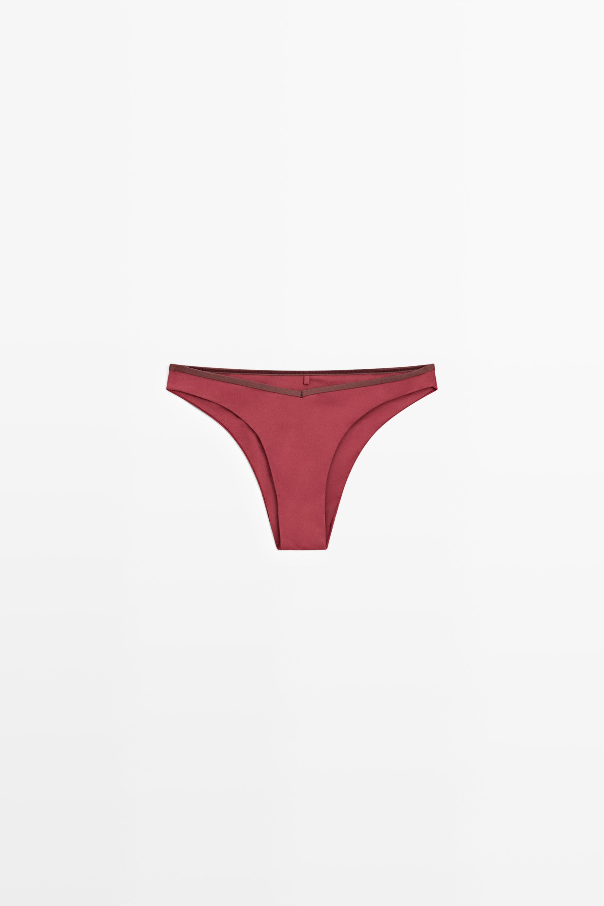 Contrast bikini bottoms | Massimo Dutti UK
