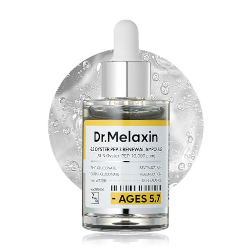 Dr.Melaxin Oyster Pep3 Renewal Ampoule for Plumping, Anti Aging, Hydrating Face | Visibly Smooth and Glowy Skin, Korean Skincare, 1.01 fl oz(30ml) | Amazon (US)