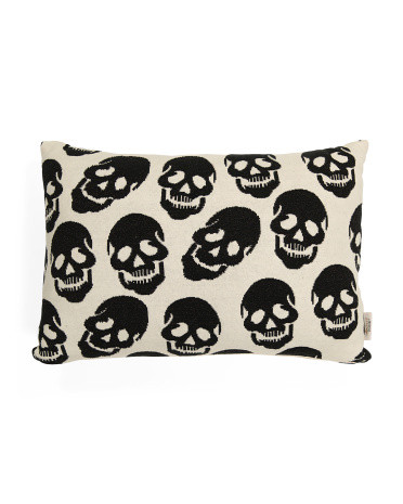 16x24 Knitted Skull Pillow | Marshalls