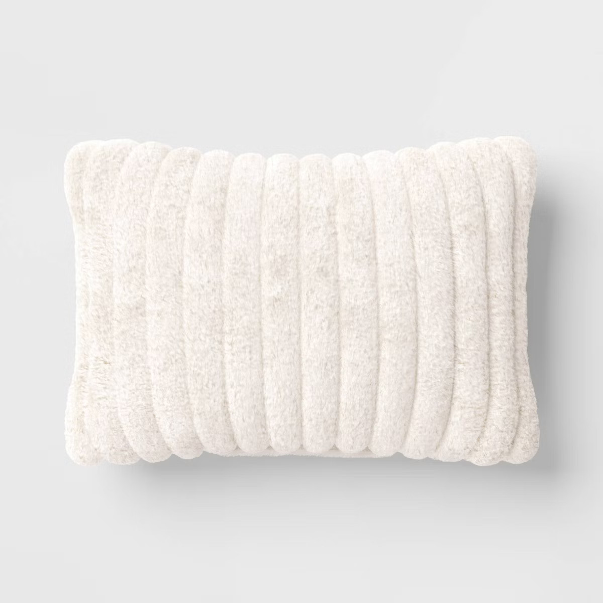 Channeled Faux Fur Lumbar Throw Pillow - Room Essentials™ | Target