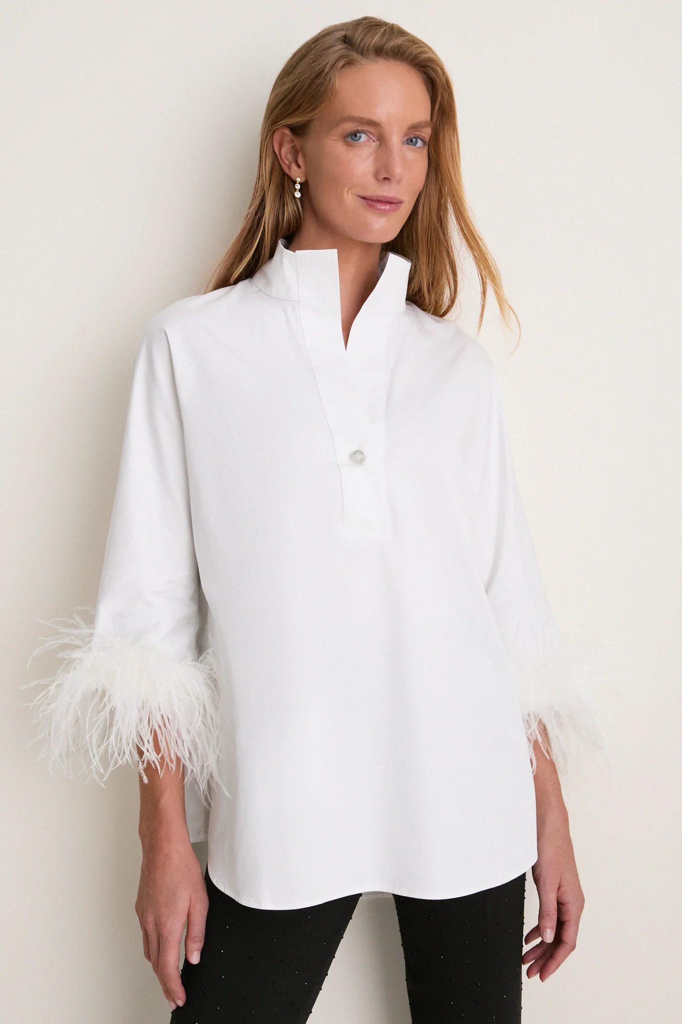 White Feather Willow Blouse | Tuckernuck (US)