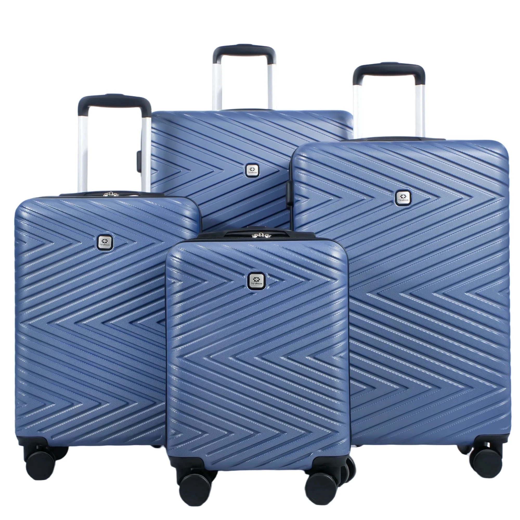 Travelhouse 4 Piece Hardshell Luggage Set Hardside Lightweight Suitcase with TSA Lock Spinner Whe... | Walmart (US)