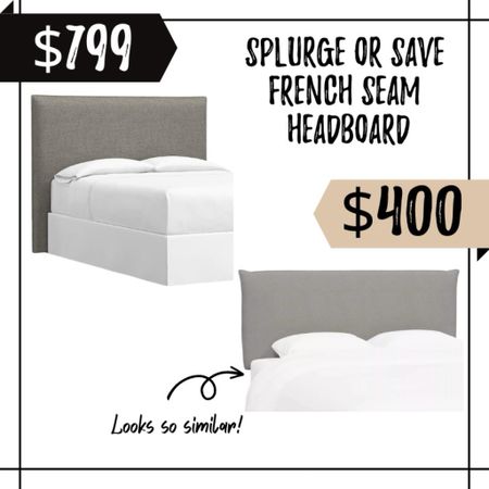 Gorgeous French seam upholstered headboard. Available in lots of colors! 

#LTKhome