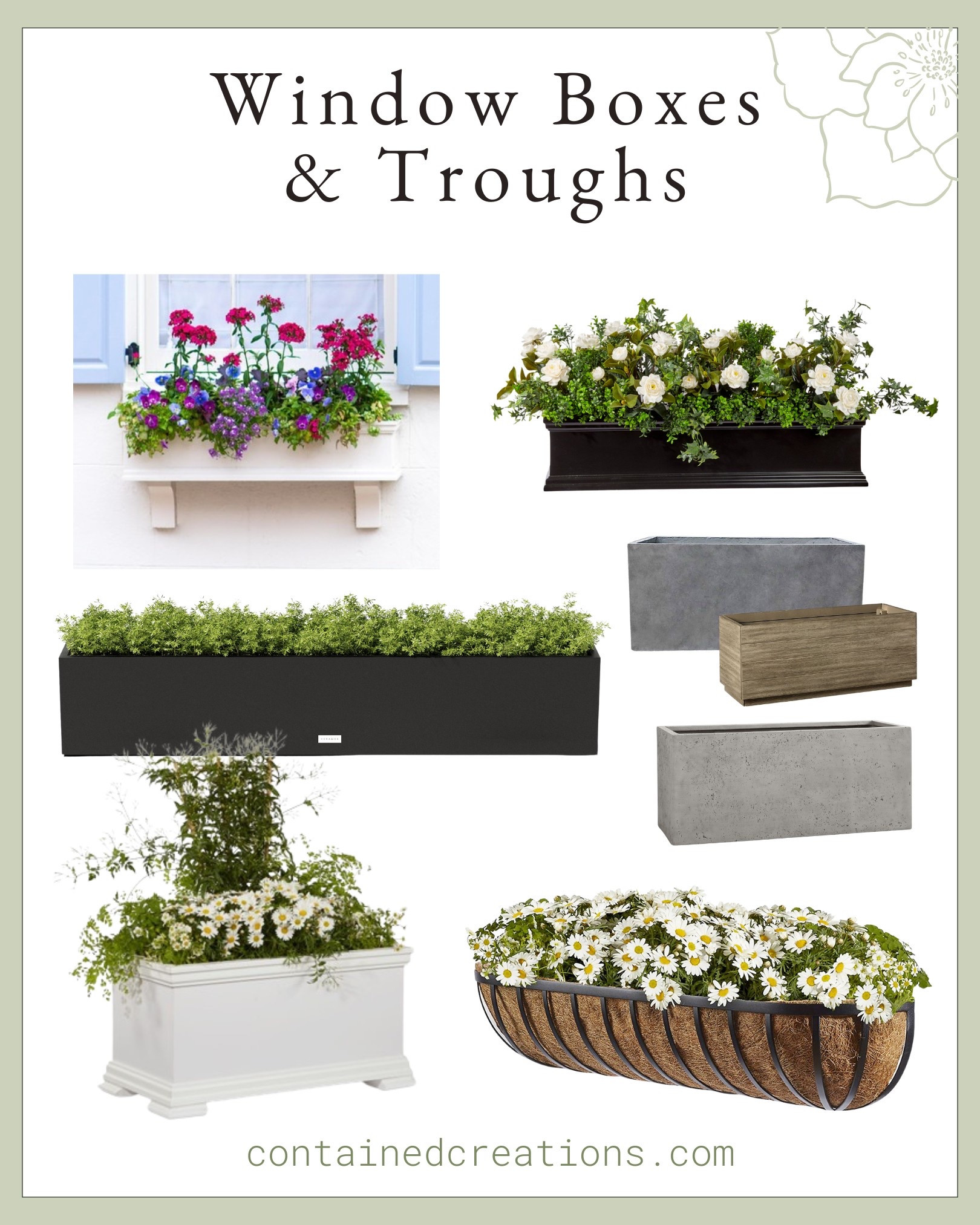 My favorite window boxes and troughs for creating container gardens and instant curb appeal!

#LTKHome #LTKSeasonal #LTKSummerEdit