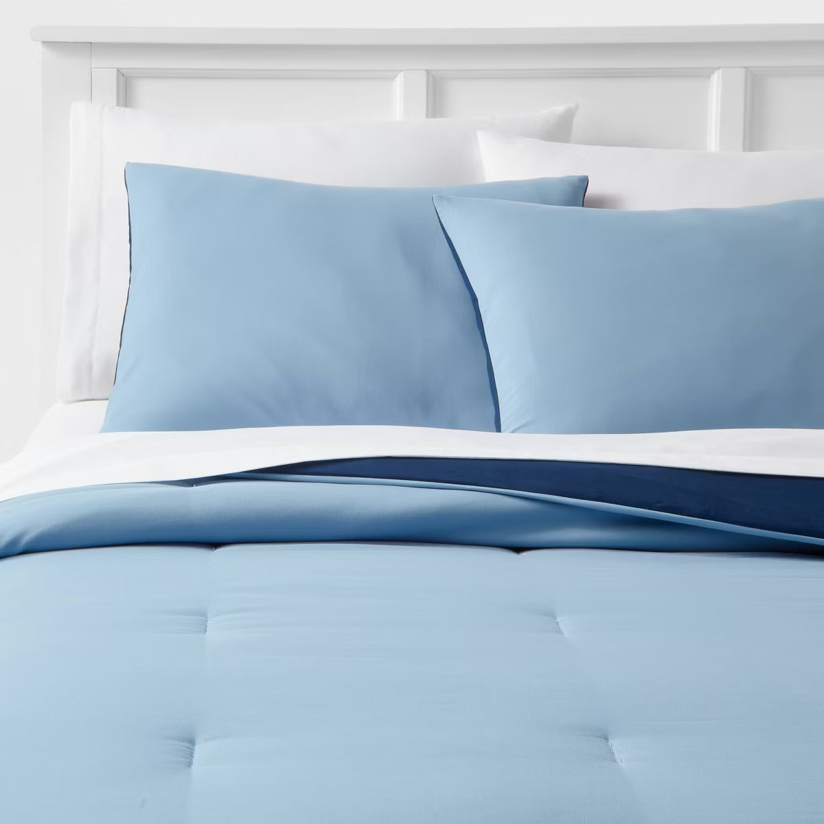 Solid Microfiber Reversible Comforter & Sheets Set - Room Essentials™ | Target