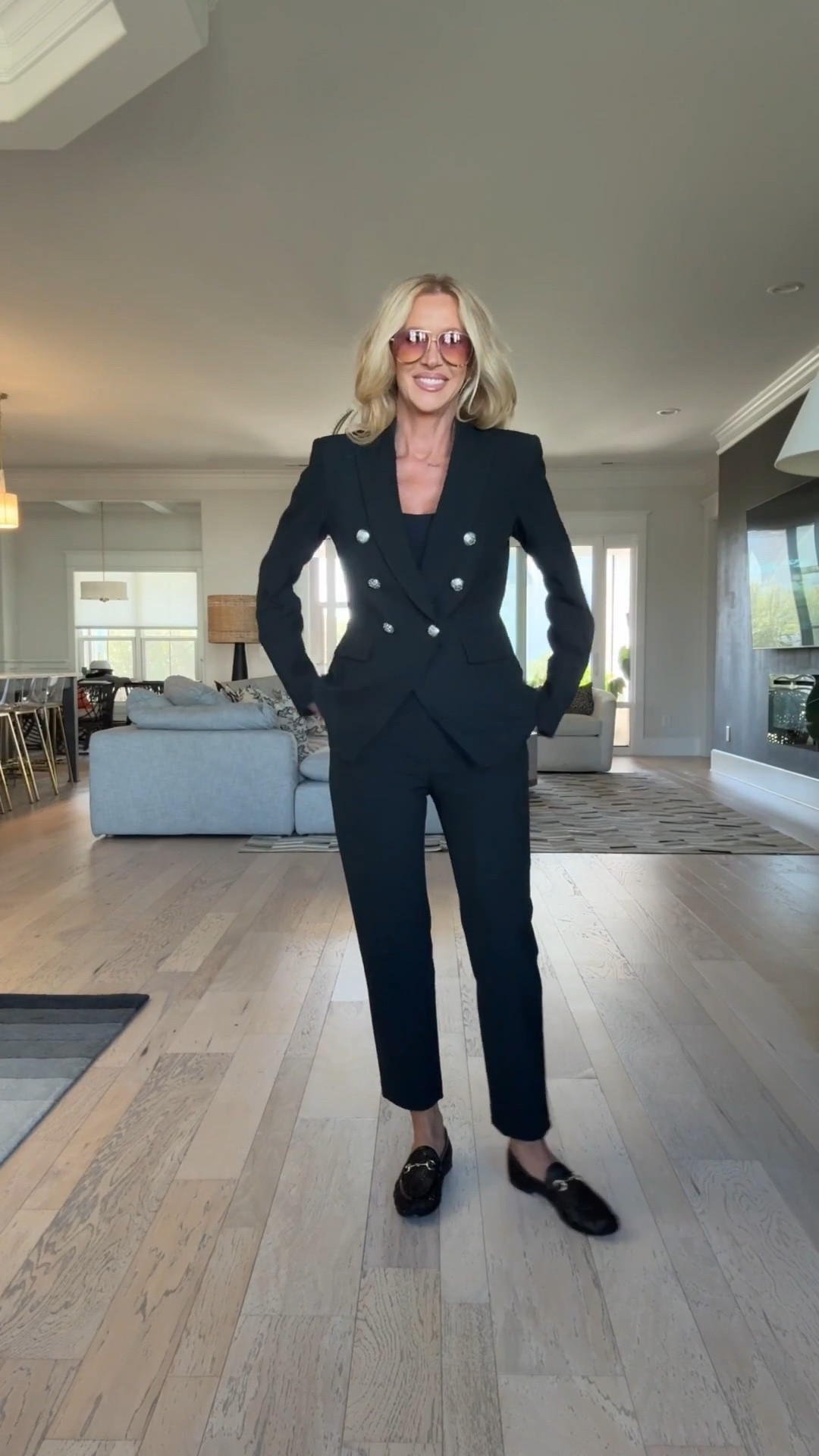 #neimanmarcuspartner @neimanmarcus #neimanmarcus 🖤 The PERFECT suit for so many occasions~ I have this in four variations and have worn them over and over for business conferences, meetings and I have also worn each piece separately ✨ the fit is amazing and travels well~ doesn’t wrinkle easily at all 👄 (and comfy) Pair it with your favorite shoes and change up the look~ the first time I saw someone wearing this she had sneakers on and I had to have it! 🥰 You will love it 😊 

#LTKStyleTip #LTKWorkwear #LTKOver40