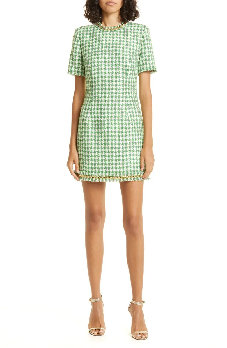 Cher Fringe Tweed Minidress | Nordstrom