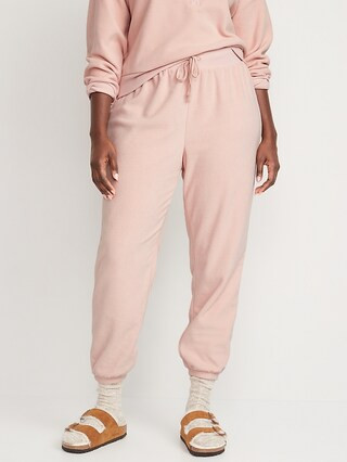 High-Waisted Microfleece Lounge Jogger Sweatpants for Women | Old Navy (US)