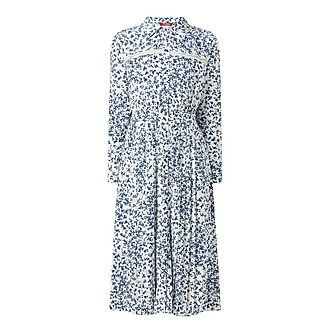 MAX MARA STUDIO Zaza Floral Printed Shirt Dress - White | Brown Thomas (IE)