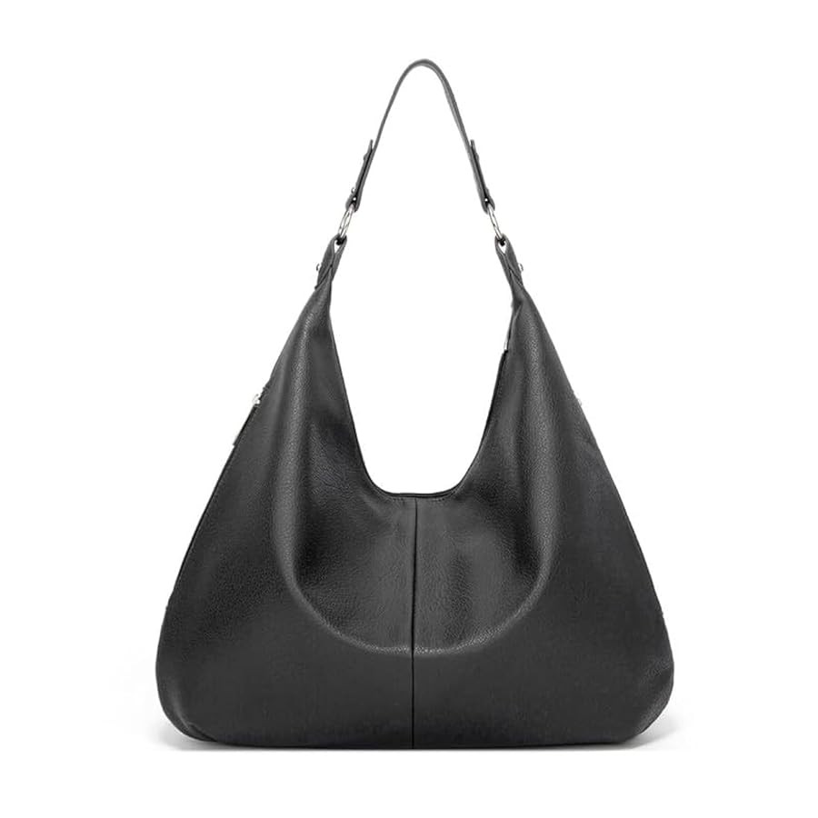 Hobo Bag for Women, Leather Tote Bag, Shoulder Purse Handbag with Zipper | Amazon (US)