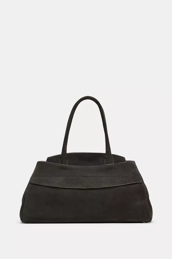 SPLIT SUEDE SHOULDER BAG | Zara UK