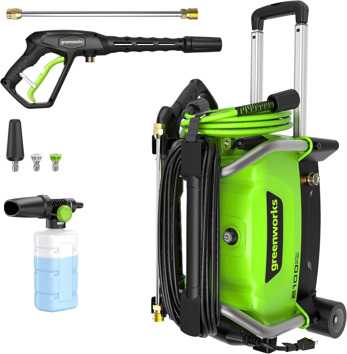 Greenworks 2100 PSI (1.2 GPM) Electric Pressure Washer | Amazon (US)