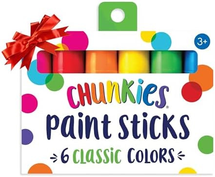 Ooly Chunkies 6 Mess Free Paint Sticks For Kids, Tempera Paint Sticks Kid Safe Colors, No Mess Qu... | Amazon (US)