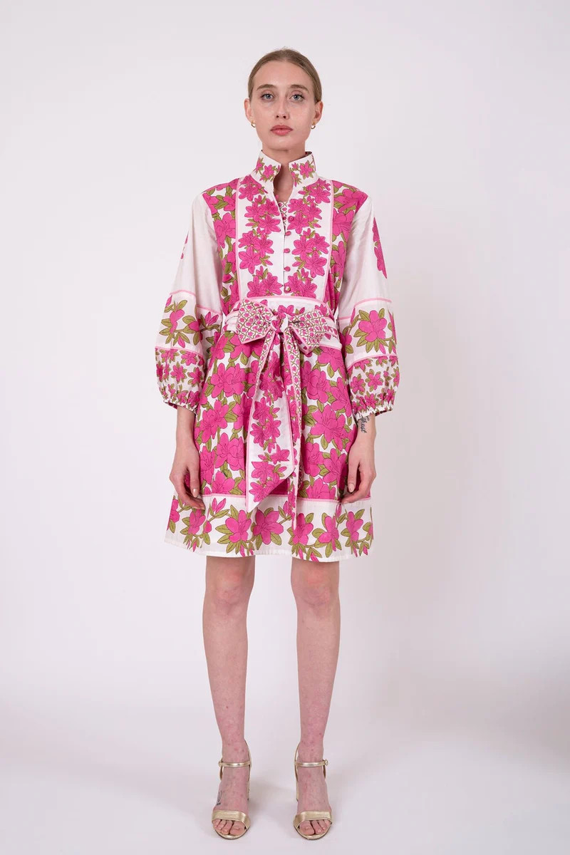 SUE SARTOR Flounce Shorty | Fuchsia Azalea | SUE SARTOR