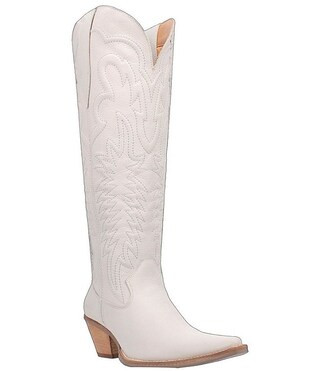 Dingo Raisin Kane Embossed Leather Tall Western Boots | Dillard's | Dillard's