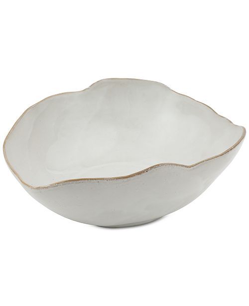 Thirstystone Asymmetrical White Glazed Ceramic Bowl  & Reviews - Serveware - Dining - Macy's | Macys (US)