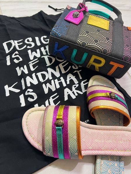 Colorful rainbow bag and matching sandals from Kurt Geiger London | Southbank Spring Collection | spring outfit accessories 

#LTKitbag #LTKstyletip #LTKshoecrush