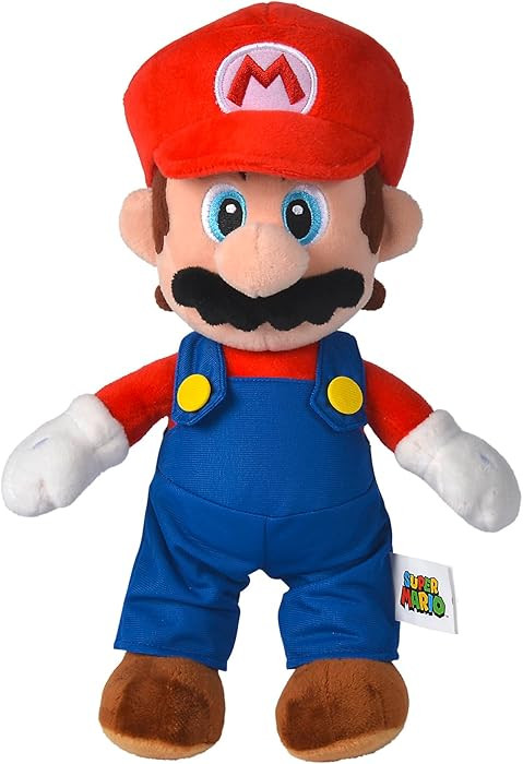 Simba Super Mario Plush Figure – Official Nintendo Licensed Character Soft Toy, Detailed Stuffe... | Amazon (US)