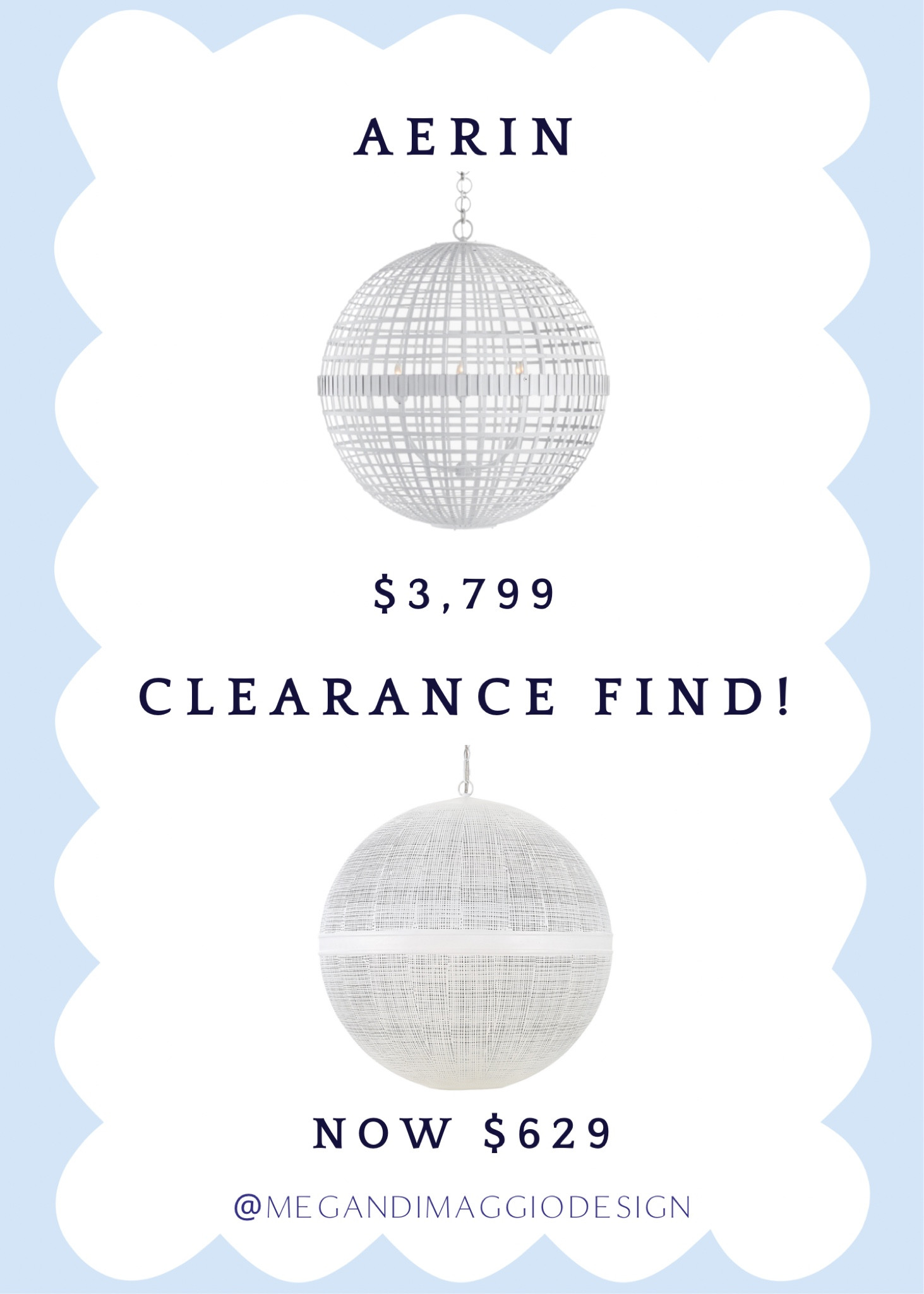 Wow!! Major clearance find on this large Aerin sphere pendant look for less!! Snag it for THOUSANDS less than the designer version. And the pics of it look so good online!! 🤩🙌🏻

#LTKHome #LTKSaleAlert