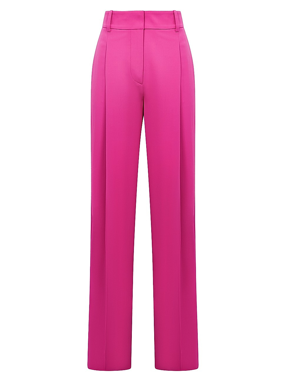 Women's Christa Wide-Leg Stretch-Wool Trousers - Pink - Size 4 | Saks Fifth Avenue