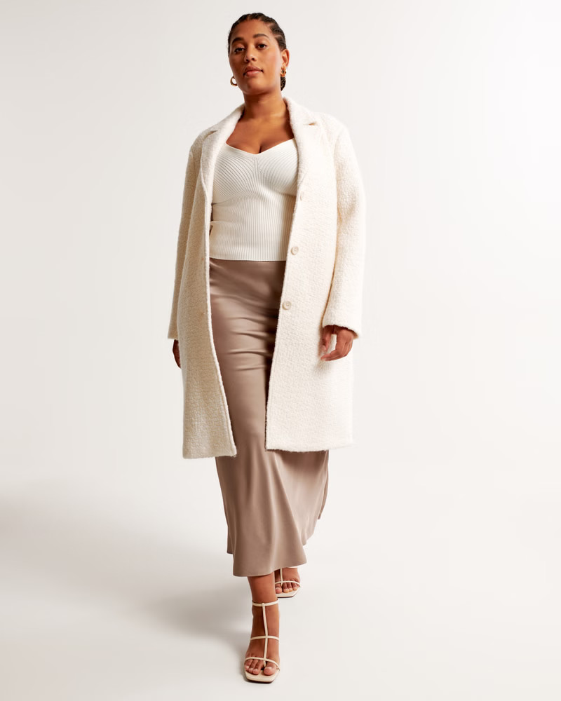 Wool-Blend Dad Coat | Abercrombie & Fitch (US)