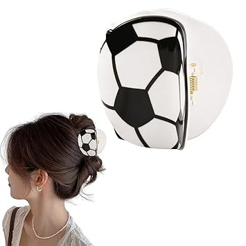 Football Hair Clip for Women Soccer Claw Clips for Hair Accessories Sports Hair Clips for Women N... | Amazon (US)