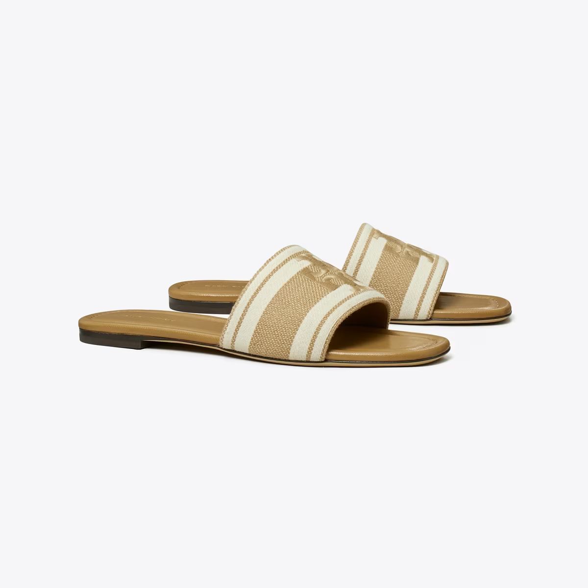 Double T Jacquard Slide: Women's Designer Sandals | Tory Burch | Tory Burch (US)