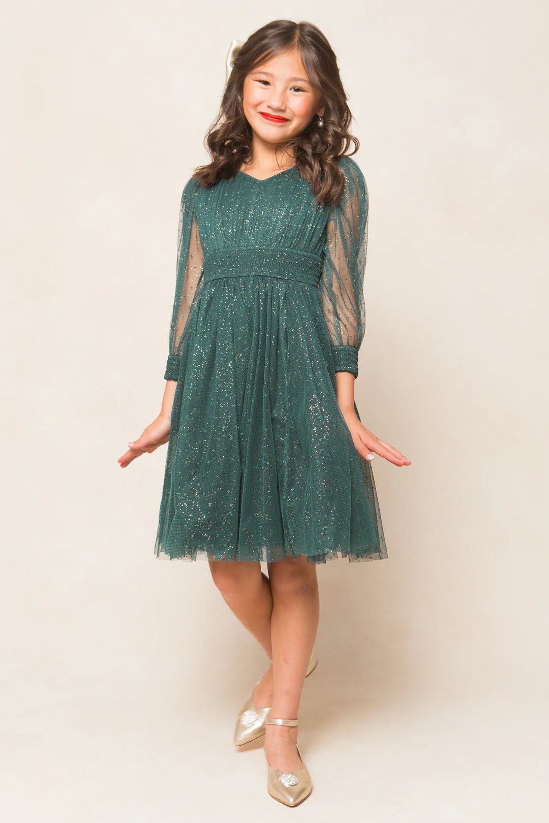 Mini Stella Dress in Emerald | Ivy City Co