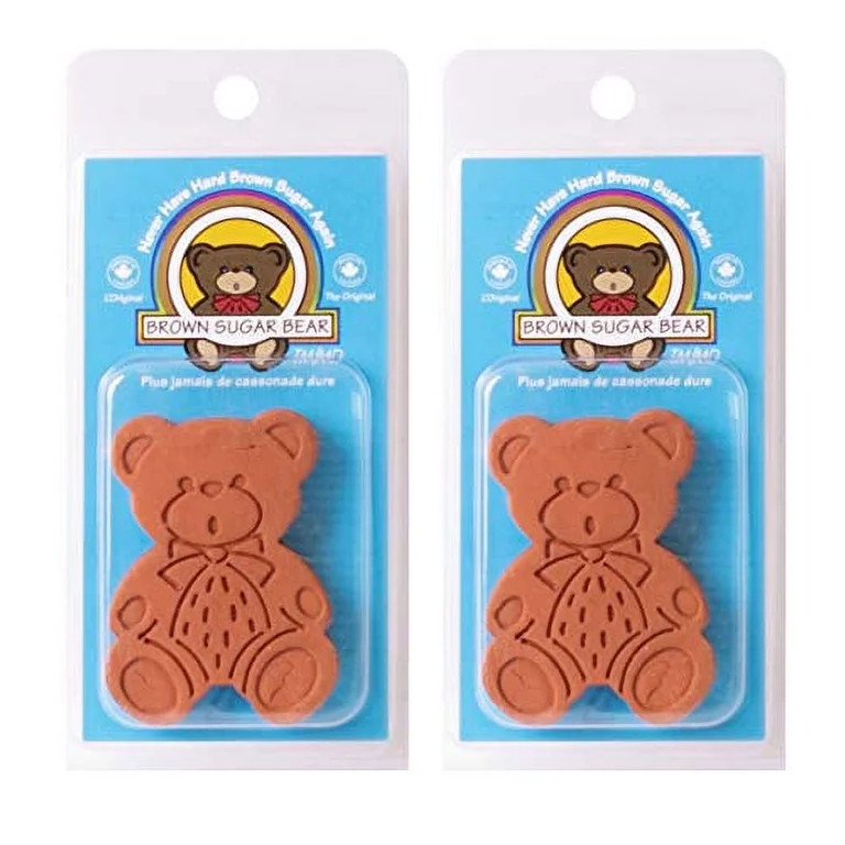 Brown Sugar Bear Original Brown Sugar Saver and Softener, Terracotta, Set of 2 | Walmart (US)