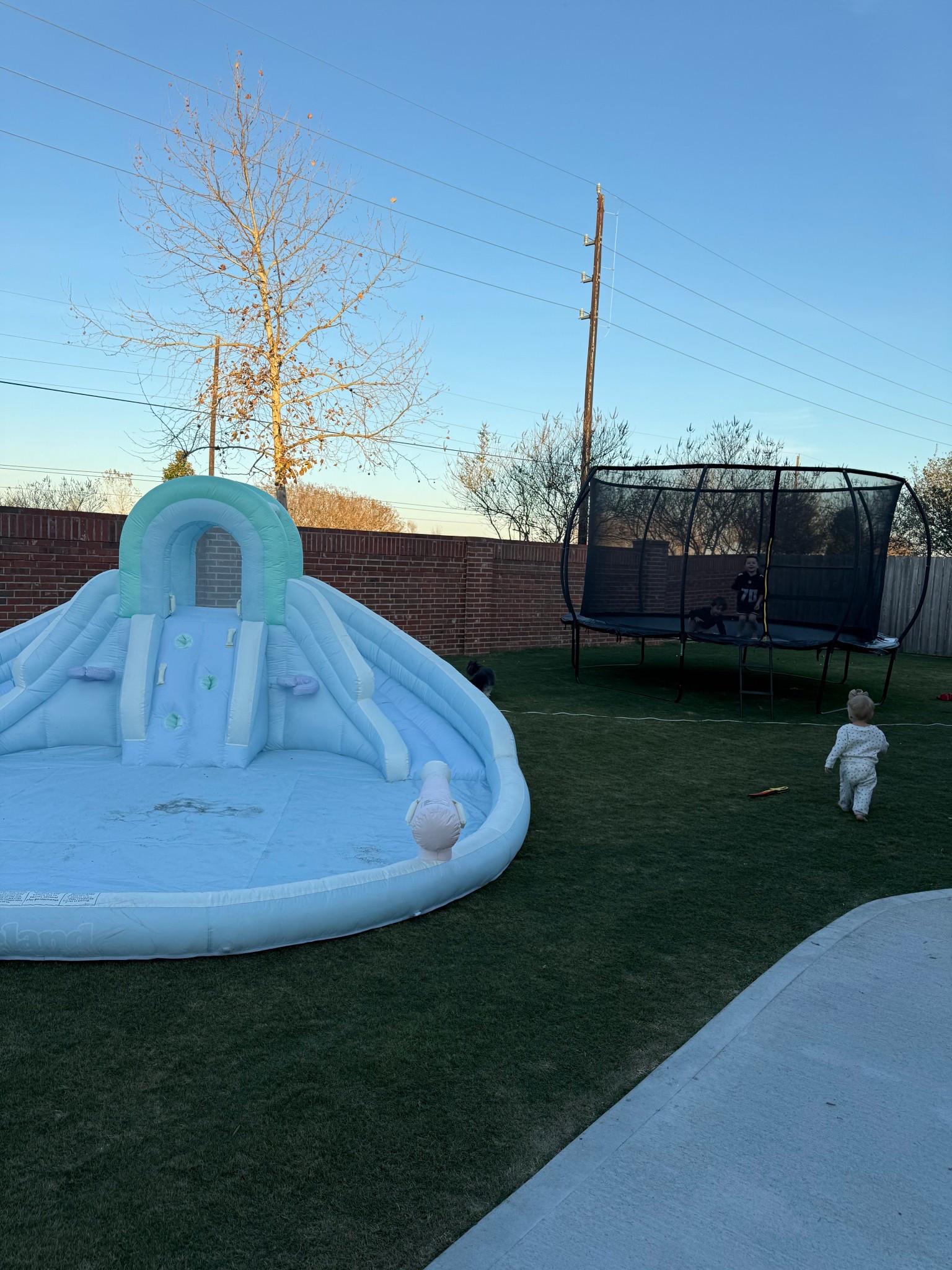 We love being outside!

The blow up slide is made for water, but we just blow it up and let the kids play when it isn’t summer! The trampoline was a gift from Santa and they love it so much, and so do I hahah

#LTKKids #LTKHome #LTKmomlife