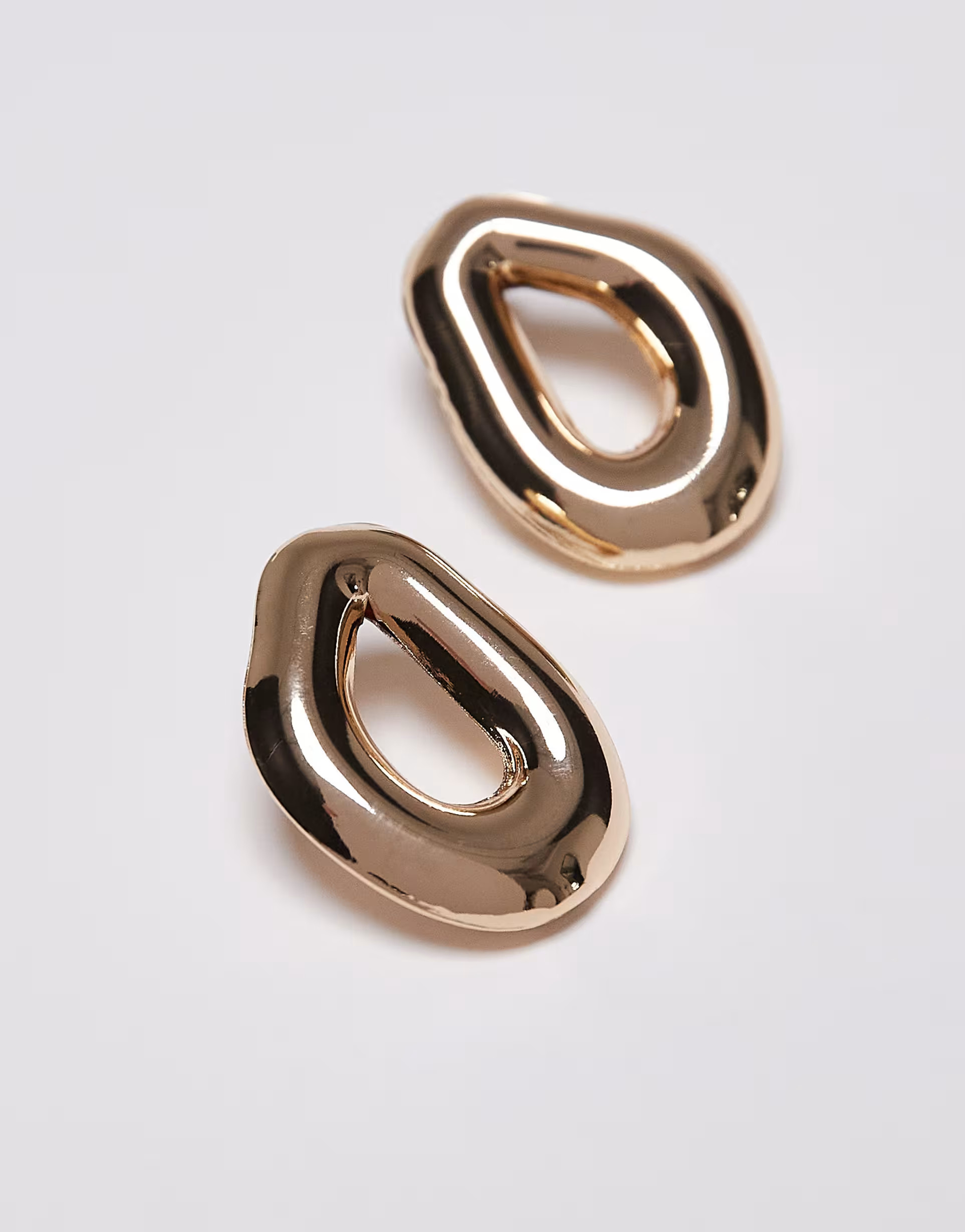 Topshop Earle rounded earrings in gold | ASOS (Global)