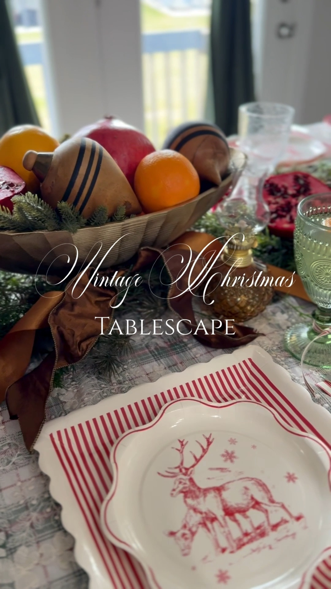 Vintage Christmas Eve tablescape 

#LTKHome #LTKSeasonal #LTKHoliday