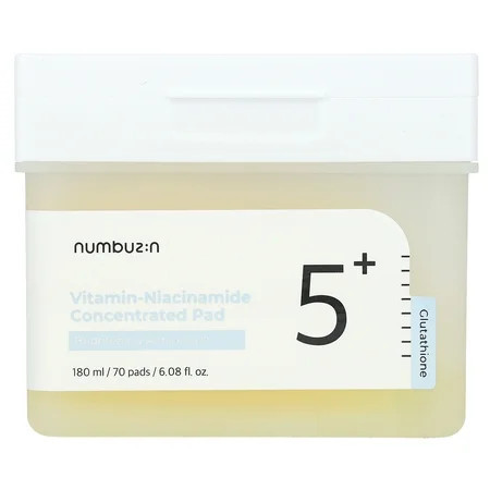 Numbuzin No.5 Vitamin-Niacinamide Concentrated Pad 70 Pads 6.08 fl oz (180 ml) | Walmart (US)