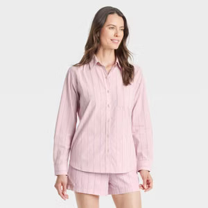 Women's Long Sleeve Collared Button-Down Shirt - Universal Thread™ | Target