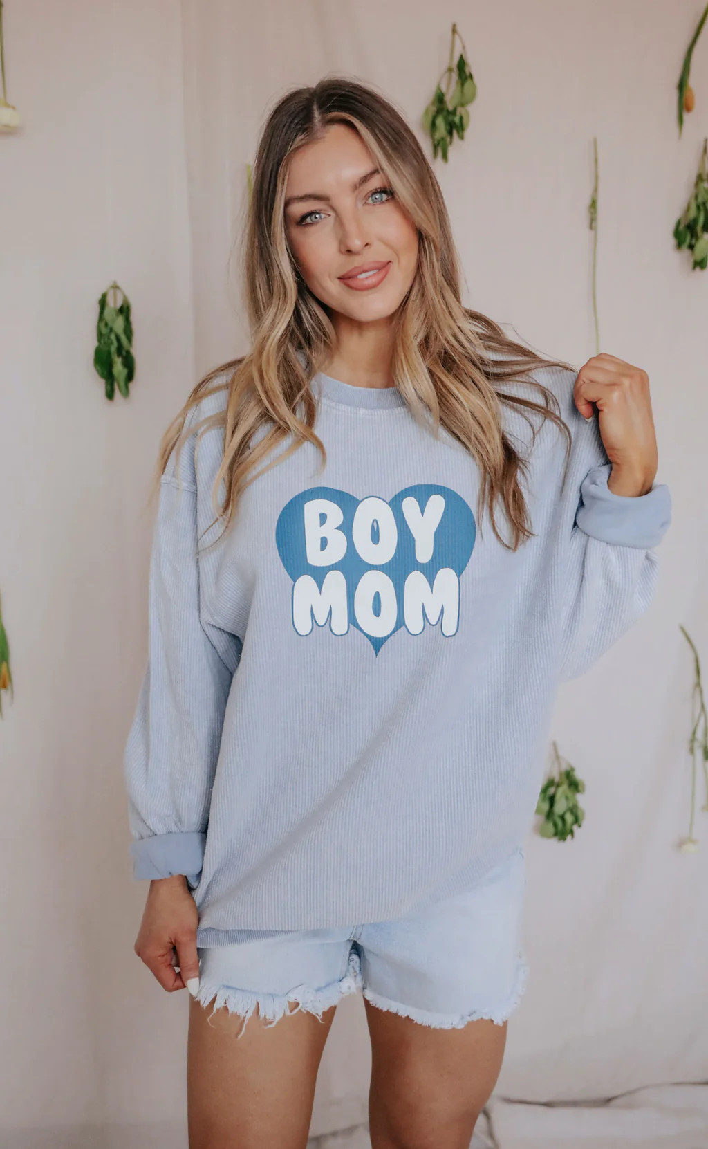charlie southern: boy mom corded sweatshirt | RIFFRAFF