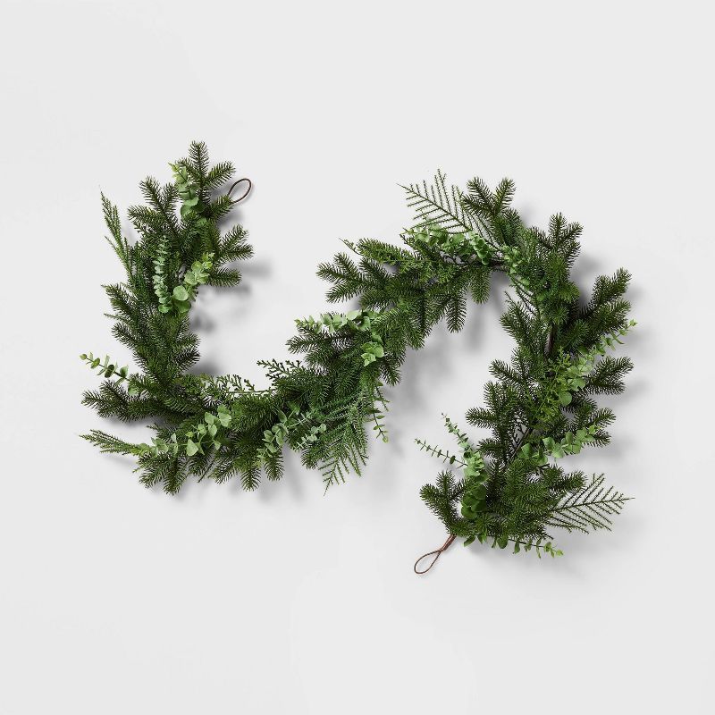 Mixed Pine and Eucalyptus Christmas Garland - Threshold™ designed with Studio McGee | Target