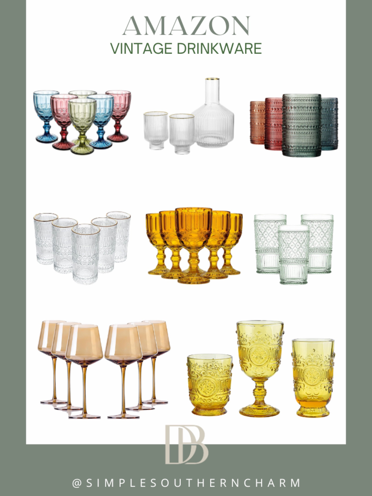 Discover timeless elegance with these vintage drinkware finds from Amazon!  #Vintage #TimelessElegance #AmazonFinds #HomeFinds #KitchenFinds #Dining #Drinkware



#LTKhome
