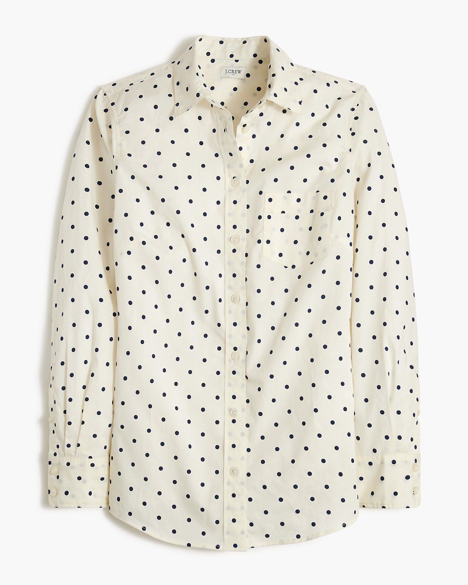 Button-up cotton poplin shirt in signature fit | J.Crew Factory