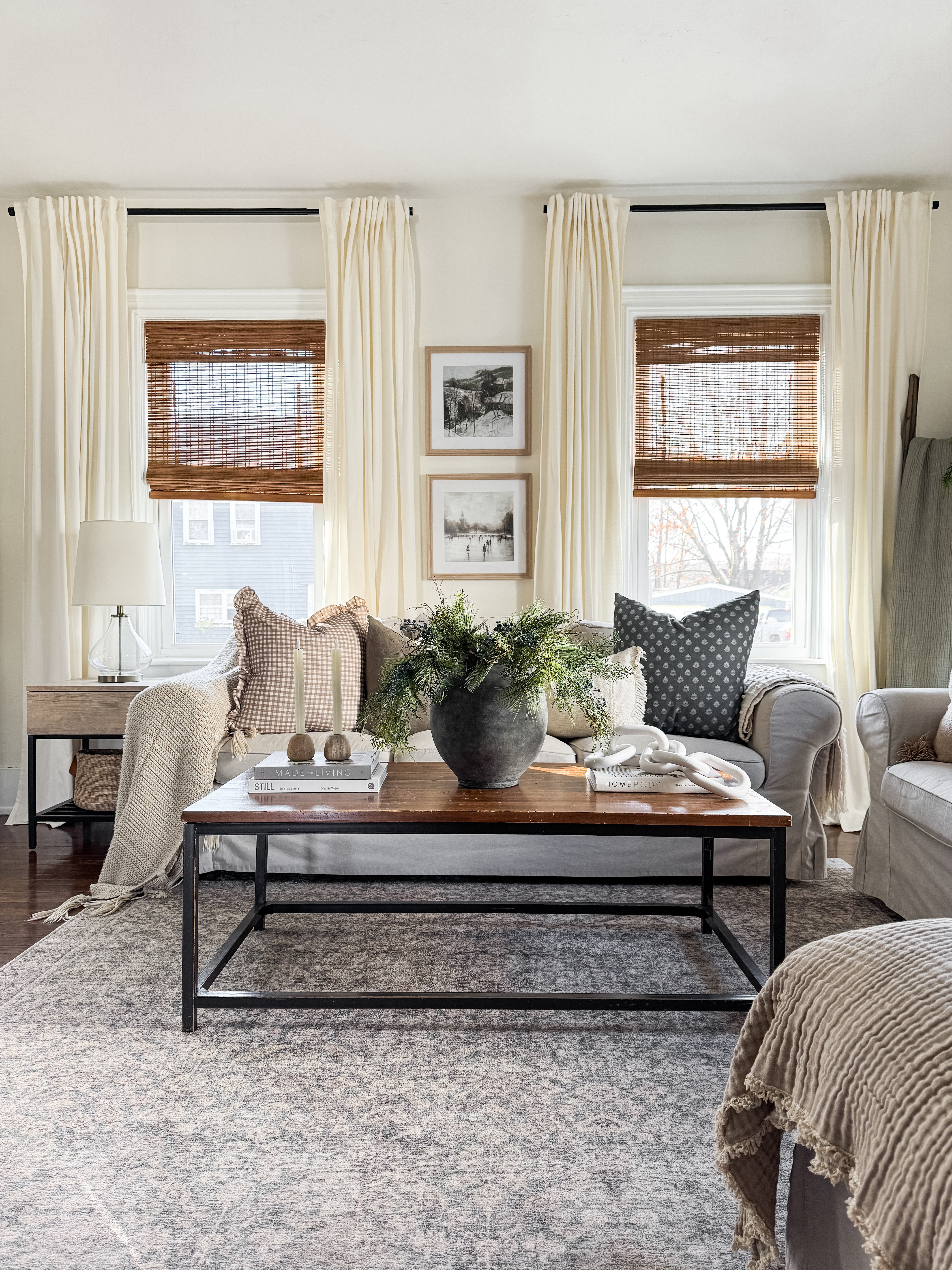 Cozy winter layers, soft neutrals, and simple touches that keep the house feeling warm and inviting long after Christmas is put away 🤍  winter home decor, after christmas decor, winter decorating ideas, neutral winter decor, non christmas winter decor, cozy home styling, simple winter decorations, january home decor, minimalist winter decor, scandinavian winter decor 

 #LTKSeasonal #LTKHome