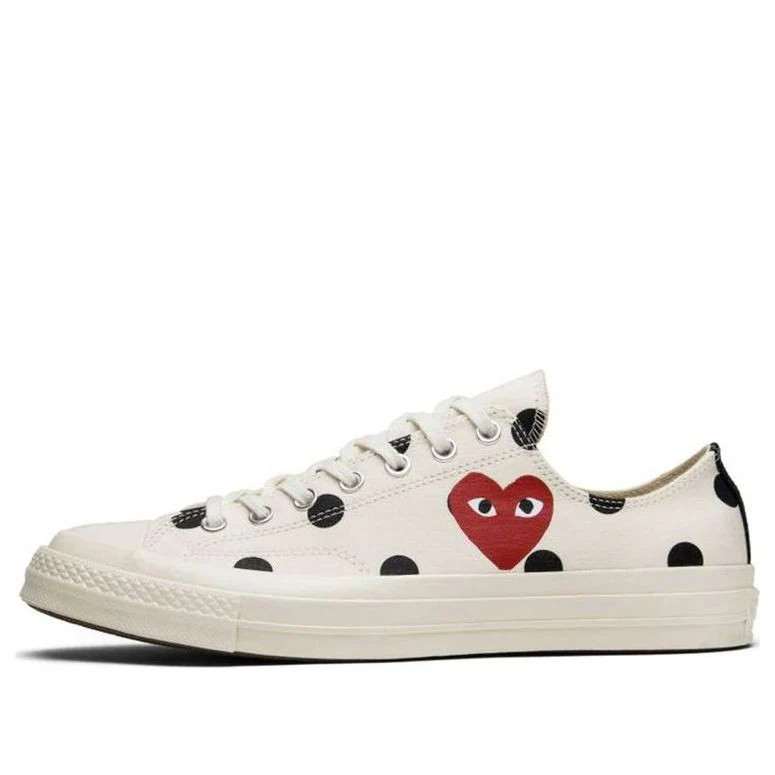 Converse x COMME des GARCONS PLAY Chuck 70 Low 'White Polka Dot' 157249C | KICKS CREW