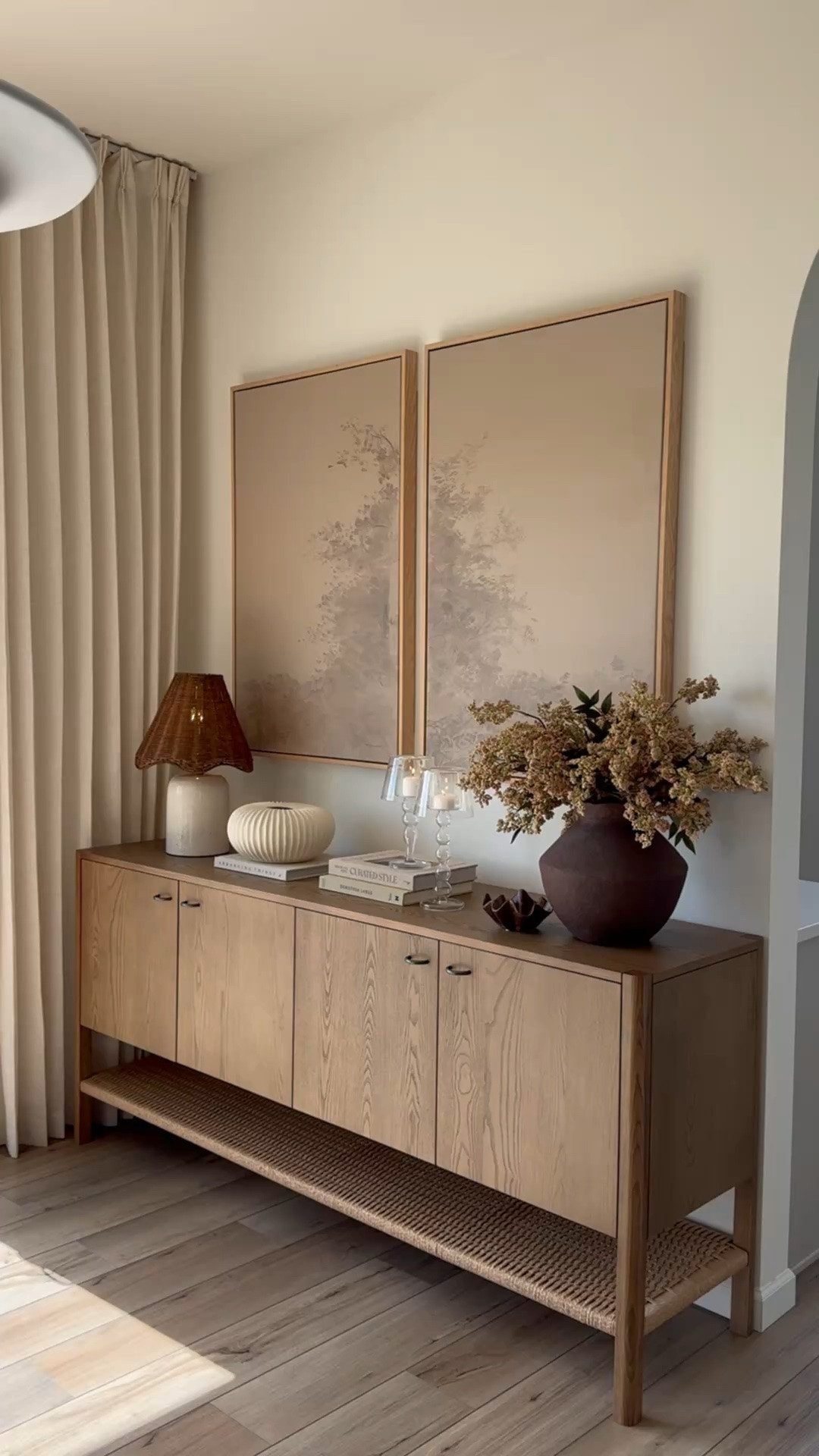 Dreamy sideboard styling with the warmest tones😍✨

#LTKdayinmylife #LTKHome #LTKstorytime