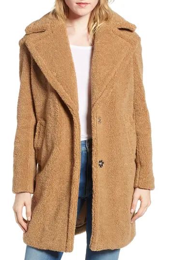 Women's Kensie Faux Fur Teddy Bear Coat | Nordstrom