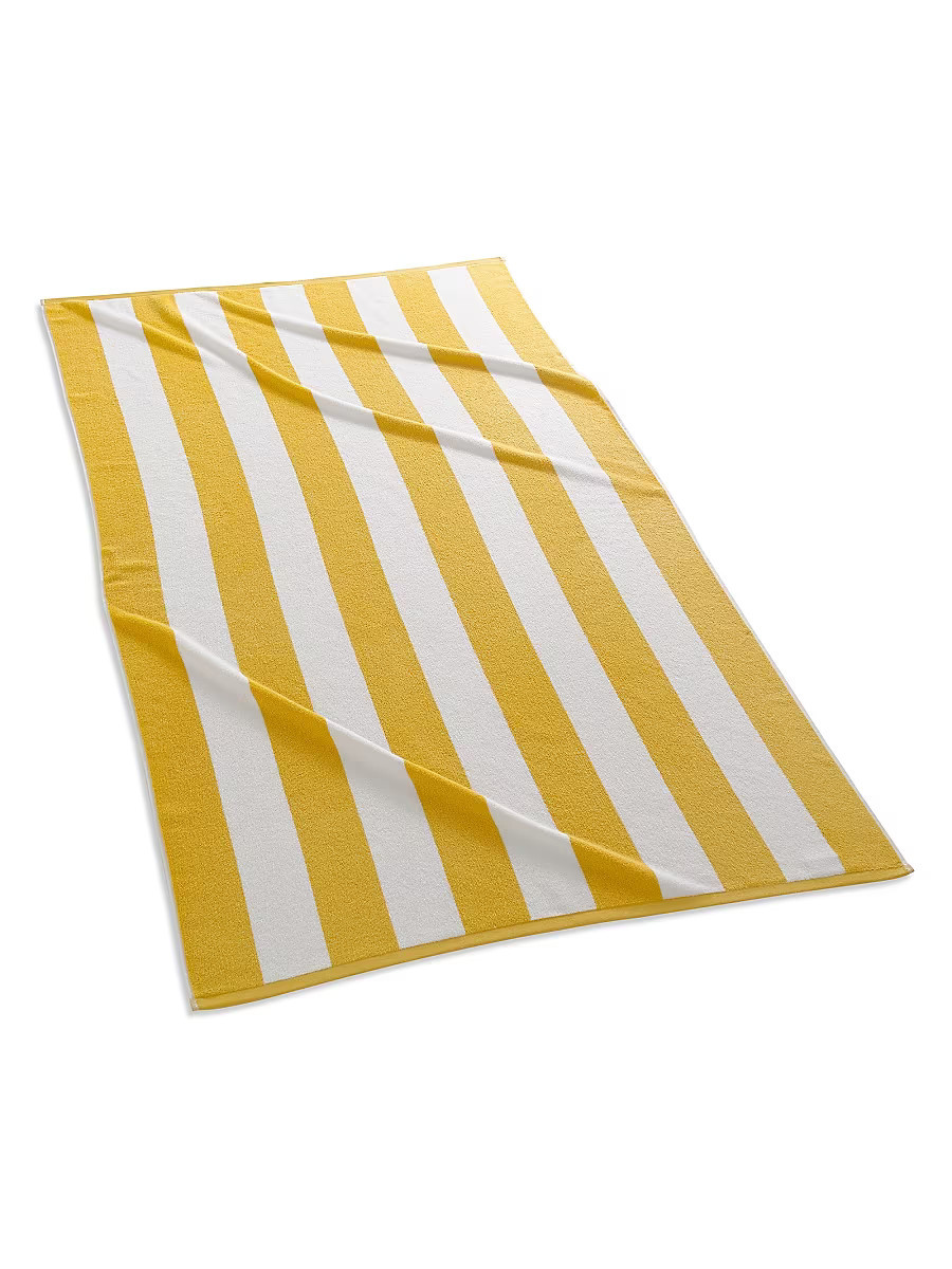 Cabana Stripe Beach Towel - Yellow | Saks Fifth Avenue