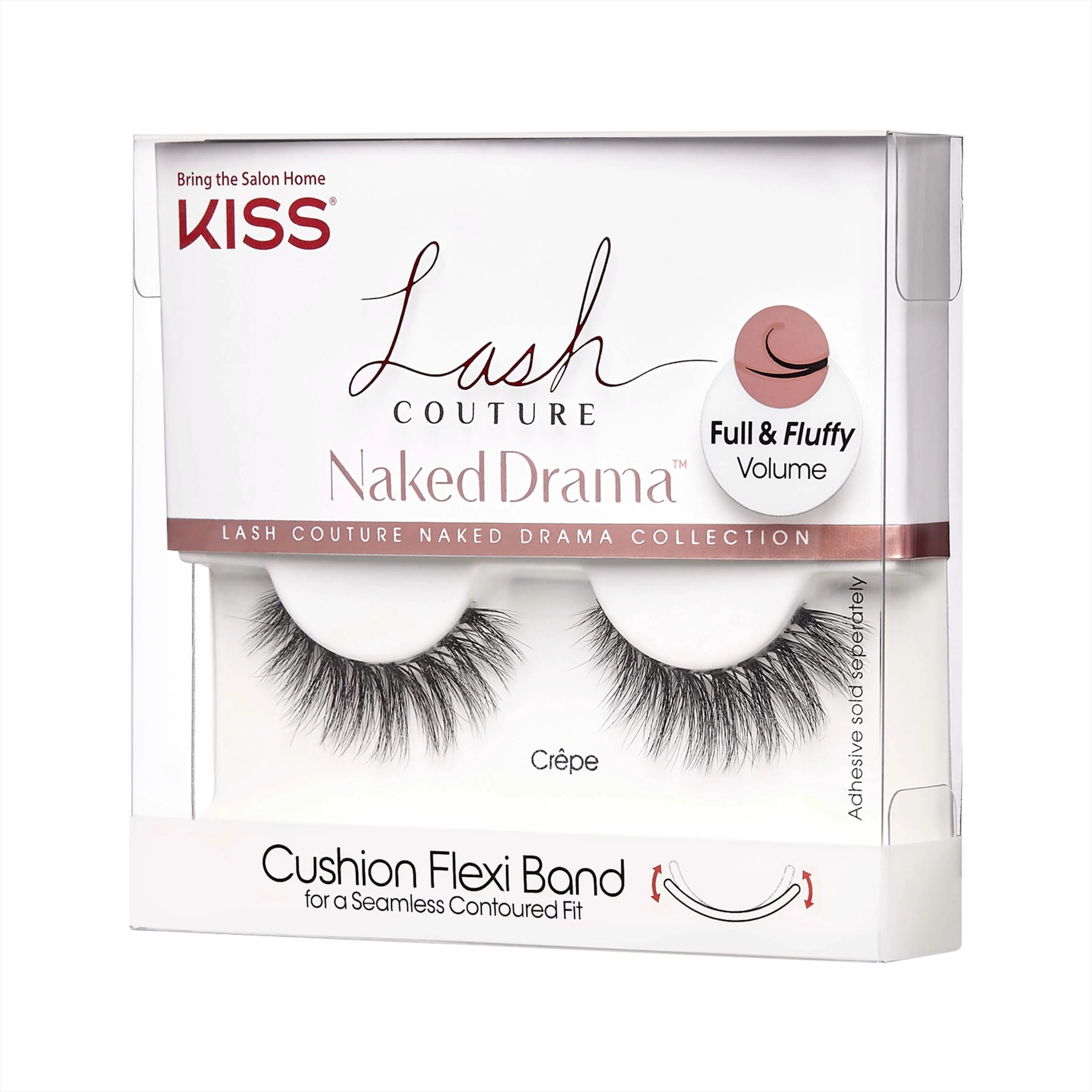 KISS Lash Couture Naked Drama False Eyelashes, ‘Crepe’, 1 Pair | Walmart (US)