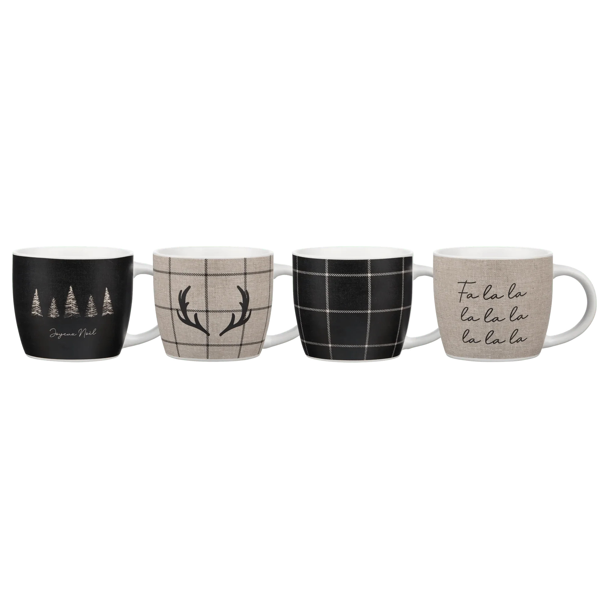 Set of 4 Holiday Mugs | Bouclair